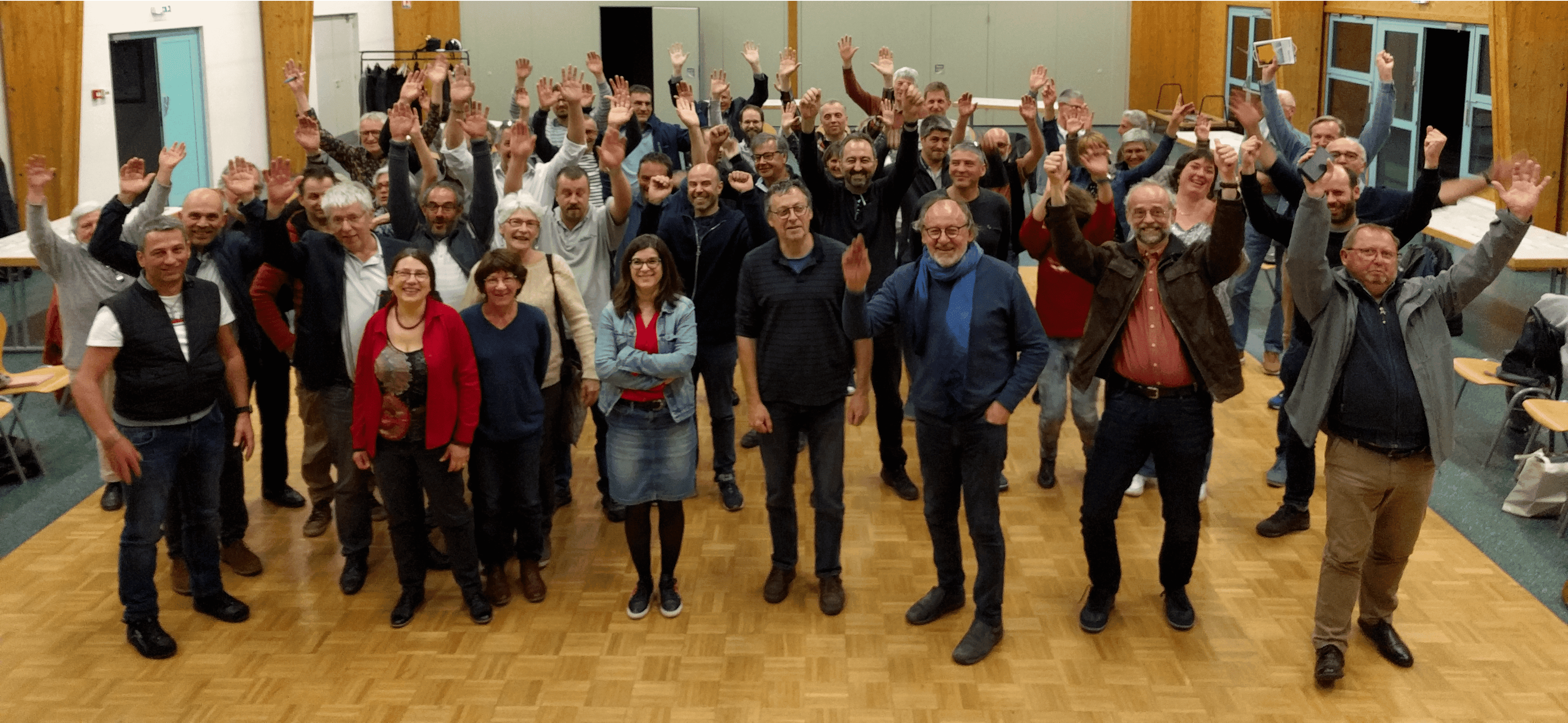 Un groupe qui partage un même projet